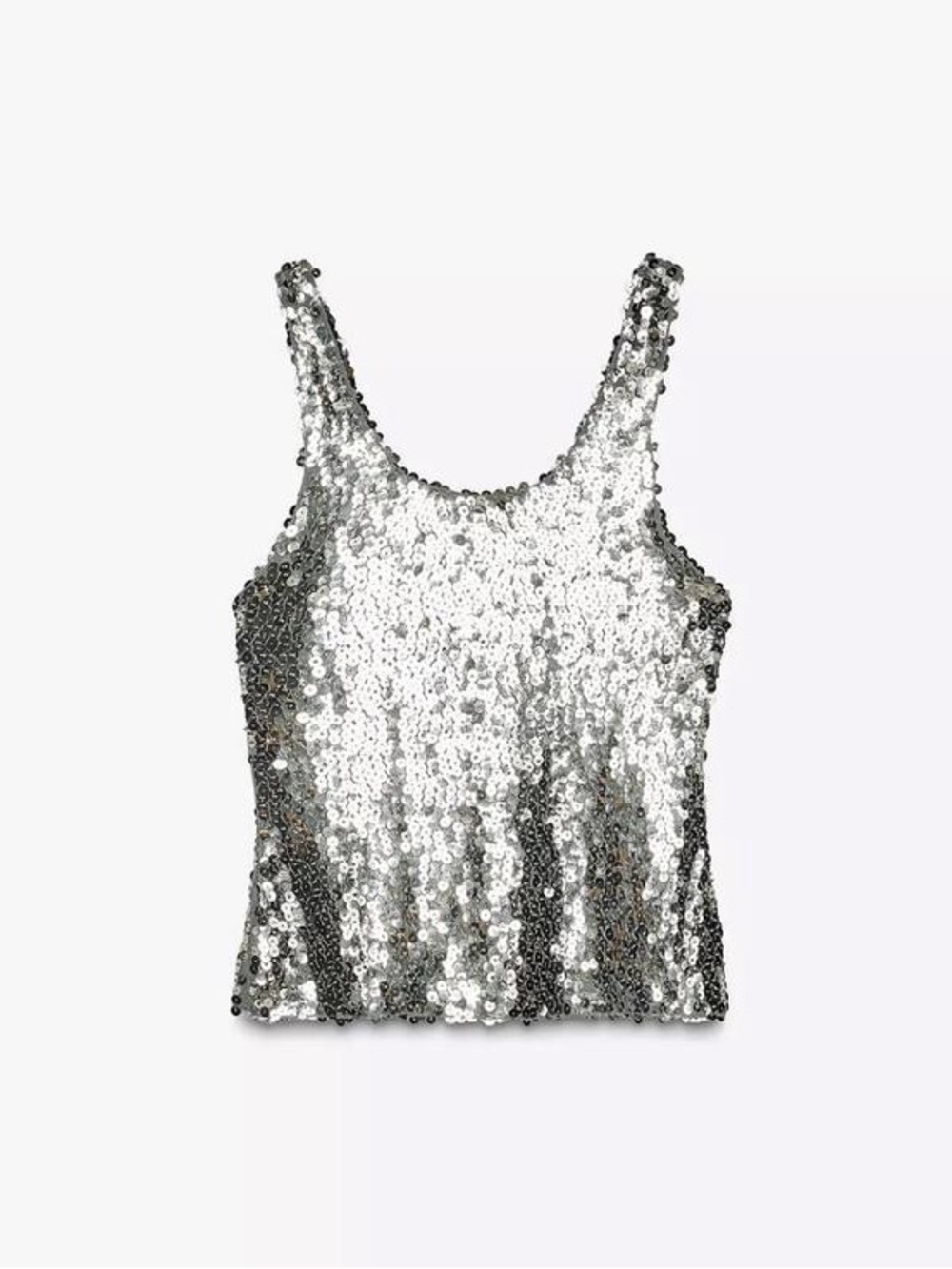 ZARA SEQUIN STRAP TOP NWT